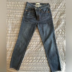 Madewell high rise skinny jeans, 27 petite length